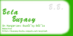 bela buzasy business card